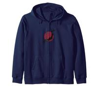 Land of the Rising Sun Japan Map Zip Hoodie