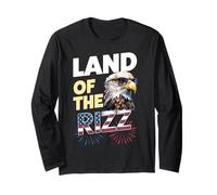 Land Of The Rizz 4th of July Tee - Show Off Your Patriotism Long Sleeve T-Shirt
