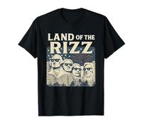 Land of the Rizz - Funny Mount Rushmore 4th of July T-Shirt