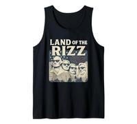 Land of the Rizz - Funny Mount Rushmore 4th of July Tank Top