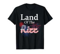 Land Of The Rizz Patriotic Fireworks Celebration T-Shirt