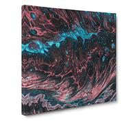 Land of the World Canvas Print | Gallery Wrapped 30mm Frame Wall Art | 14x14 inches | Ready to Hang | Abstract Picture | Living Room Bedroom Lounge Office