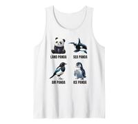 Land Panda Sea Panda Air Panda Ice Panda Tank Top