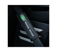 (Land Rover) 2pcs Black Car Seat Belt Real-Leather Shoulder Pads Cushion