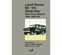 LAND ROVER 90 . 110 Defender 1983-1992 Workshop Manual: Part no. SLR621ENWM, SLR 621 EN WS 1 and SLR 621 EN WS 2. (Official Workshop Manuals)