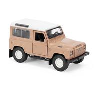 Land Rover Classic Defender Works V8 Islay Edition 1:43 Scale Die-Cast Model Car - Tan | Detailed Collectors Edition Diecast | Official Licensed Product