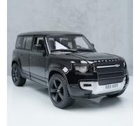 Bburago LAND ROVER DEFENDER - 1:24 Scale - Incredibly Detailed Die-Cast Replica Collectible SUV, Black