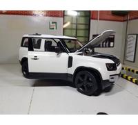 Land Rover Defender 2020 White New D200 SD4 90 Fuji 1:24 Scale Diecast Model Car