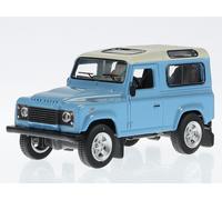 Land Rover Defender 90 lightblue-white diecast model car 452027500 Schuco 1:64