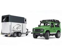 Land Rover Defender Station Wagon with Horse Box and Horse