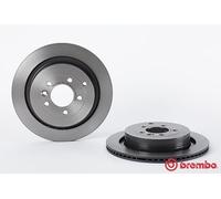 LAND ROVER DISCOVERY Brembo Coated Brake Discs Rear 2004-2009 Pair