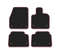 Land Rover Discovery Sport (2019+) [Hybrid] Car Mats Accessories Tailored Fit Carpet Floor Mats Non Slip Red Trim Accessory Compatible Front Rear Set Anti Slip Backing Custom Fit Full Coverage Clips
