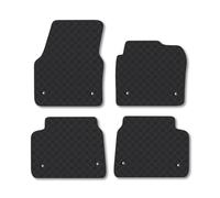 Land Rover Discovery Sport (2019+) [Manual] Rubber Car Mats Accessories Tailored Fit Compatible Accessory Waterproof Protection Non-Slip Floor Mats Full Durable Front Rear Set with Clips