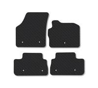 Land Rover Freelander 2 (2013-2015) Heavy Duty Thick Rubber Car Mats Accessories Tailored Fit Front Rear Set Compatible Accessory Waterproof Durable Non-Slip 5mm Full Coverage Protection with Clips