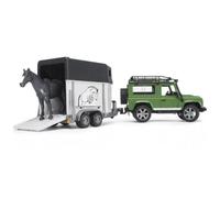 Land Rover Horse Trailer Set with Horse Figure Top Quality Model