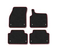Land Rover Range Rover Evoque (2019+) [Manual] Car Mats Accessories Tailored Fit Carpet Floor Mats Non Slip Red Trim Accessory Compatible Front Rear Set Anti Slip Backing Custom Fit Full Clips