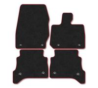 Land Rover Range Rover Sport (2023+) Car Mats Accessories Tailored Fit Carpet Floor Mats Non Slip Red Trim Compatible Accessory Front Rear Set Anti Slip Granulated Backing Hand-Finished Clips