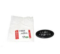 LAND ROVER REAR BODY OVAL BADGE - BLACK ON SILVER - GENUINE PART# DAH500330 by Land Rover