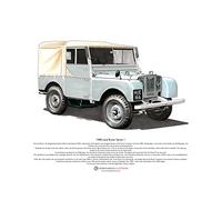 Land Rover Series 1 Art Poster A3 Size