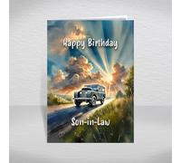 Land Rover Series I (Mk1) Birthday Card for Son-in-Law - Classic British MK1 Land Rover 4x4 Off-Roader Keepsake for Vintage Motoring Fans: Son-in-Law Birthday Card (Size A5)