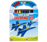 Land, Sea, and Sky: Carry-Along Coloring Set