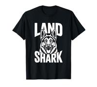 Land Shark German Shepherd Dog Funny GSD Gift Dog Mom Dad T-Shirt