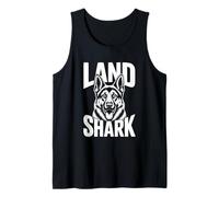 Land Shark German Shepherd Dog Funny GSD Gift Dog Mom Dad Tank Top