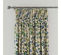 Land & Shore Esther Lined Curtains 66" x 54", Green