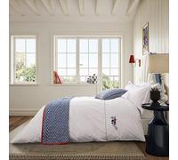 Land & Shore Fia Duvet Cover Single Blue Red