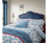 Land & Shore River Duvet Cover King Size Blue Red