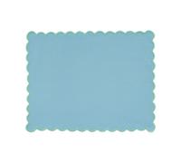 Land & Shore Scallop Trim Placemat, Green