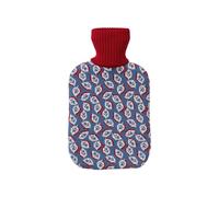 Land & Shore Seedling Hot Water Bottle Cover, Blue/Red