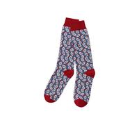 Land & Shore Seedling Socks, Blue/Red