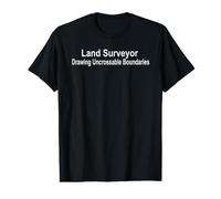 Land Surveyor Drawing Uncrossable Boundaries Value Graphic T-Shirt