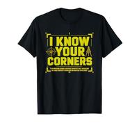 Land Surveyor Knows Property Corners Boundary Markers T-Shirt