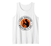 Land Surveyor Mapping It Out, Geodesist Surveying Examiner Tank Top