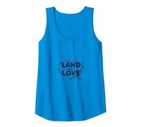 Land That I Love: Patriotic USA Pride for Americans Tank Top, Women, Sapphire, S