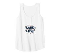 Land That I Love: Patriotic USA Pride for Americans Tank Top, Women, White, M