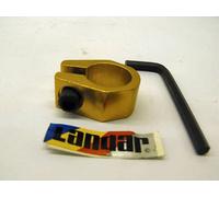 Landar 25.4 SEAT POST CLAMP GOLD ALLOY MADE IN 80's IDEAL OLD SCHOOL BMX NOS
