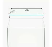 Landen 4mm Thick Clear Glass Aquarium Lid, Includes 4 Clips for Secure Placement, 282 x 225mm(11.1x8.86 inches) Adapted to CB303030, ARF30