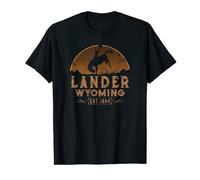 Lander Wyoming WY Wild West Rodeo Cowboy T-Shirt