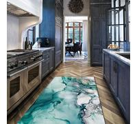 LANDERSION Non Slip Rugs 160x200cm Washable Large Living Room Area Rug Abstract Fluid Art Watercolor Non Shedding Home Decor Carpet for Playroom Laundry