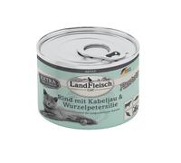 LandFleisch Cat Adult Pâté Beef With Cod & Parsley. 6 X 195G