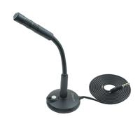 LANDIBO 3.5mm Male Microphone, Plug and Play Desktop Laptop gooseneck Microphone, Suitable for Games, Meetings, Recording, podcasts, Games, and Online Chat