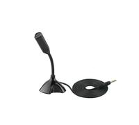 LANDIBO 3.5mm Microphone，Adjustable gooseneck Mini for Laptop/Desktop Computers pc Microphone，Plug and Play, Driver-Free Desk Microphone，Recordings, Games, Streaming, podcasts. (3.5MM)