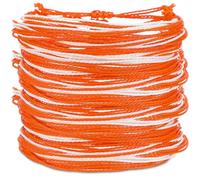 Landical 100 Pcs Awareness Bracelet Bulk Mental Health Bracelets Inspirational Accessories for Women Men Inspirational Gifts Charity Campaign Supplies, 6.7 x 12.3 inches, braided wax cord, braided wax
