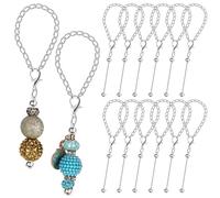 Landical 12 Pcs Beadable Charm Accessories Compatible with Stanley Beaded Charm for Tumblers with Handle Cup Chains Wire for 30 40 oz Water Bottle Jewelry Gift Making Blank DIY, about 4.7 inches