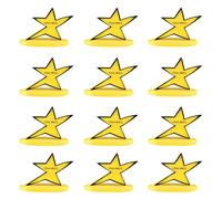Landical 12 Pcs Funny Star Trophy Bulk with Humorous Your Did It Inscription Funny Desk Decor Stars Recognition Trophy for Coworkers Cute Desk Birthday Encouragement Gift