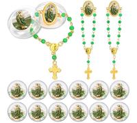 Landical 12 Pcs Rosary Lapel Pin Baptism Favor for Guests First Communion Gift Religious Catholic Pin Christian Event Funeral, Width: 0.79 inches, Metal, metal