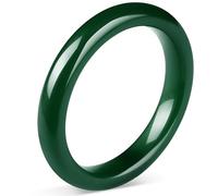 Landical 2.4'' Natural Jade Bracelet for Women Jade Bangle Bracelets with Box Good Luck Bangle Christmas Jewelry Gift, inner diameter 2.36-2.44 inches, natural green jade, natural green jade